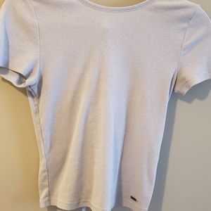Hollister Light Blue Bow Back Top